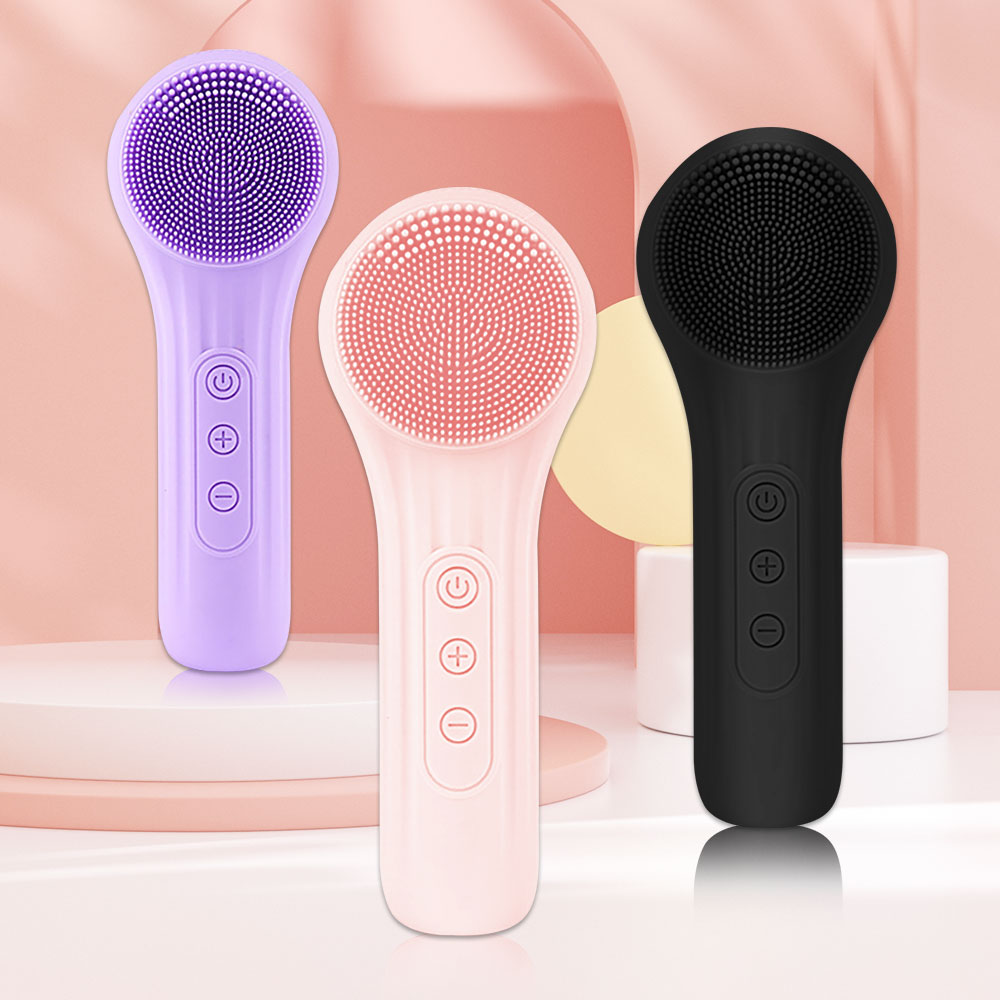 Electric Face Cleanser Brush - منظف فرشاة وجه سيليكون صوتي ،