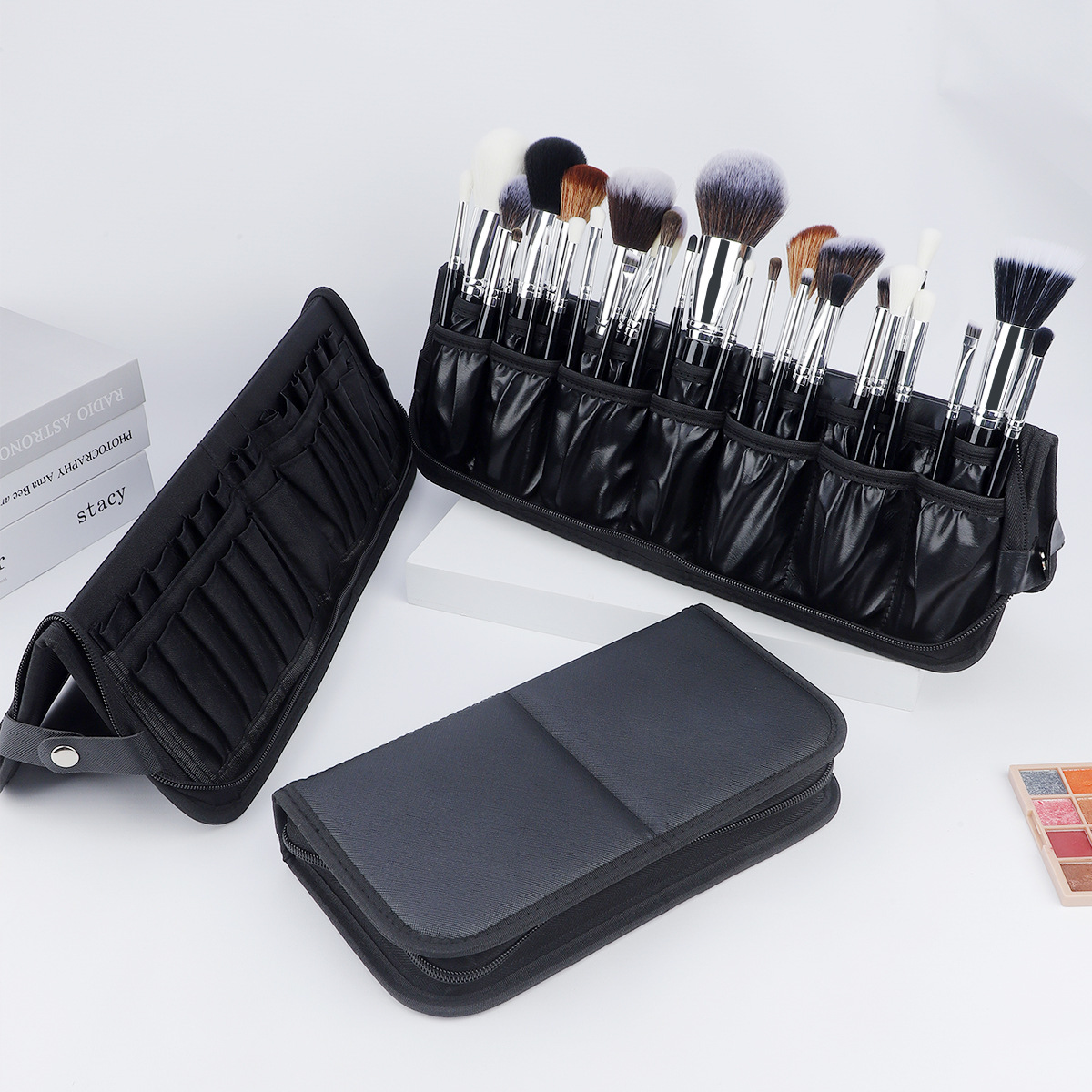 حقيبة مكياج كبيرة سوداء قابلة  - مراجعة Beauty Bag Makeup وسعره