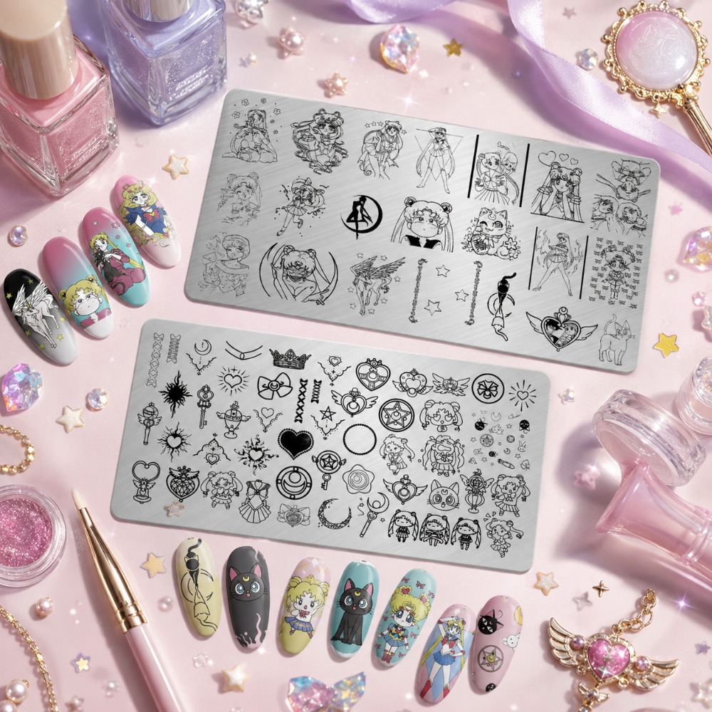 لوحة ختم الأظافر بتصميم سيلور  - مراجعة Nail Art Stamping Kit وسعره