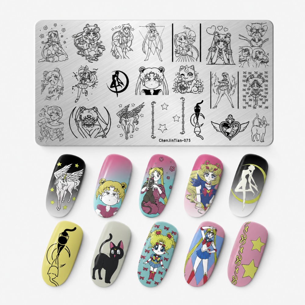 لوحة ختم الأظافر بتصميم سيلور  - مراجعة Nail Art Stamping Kit وسعره