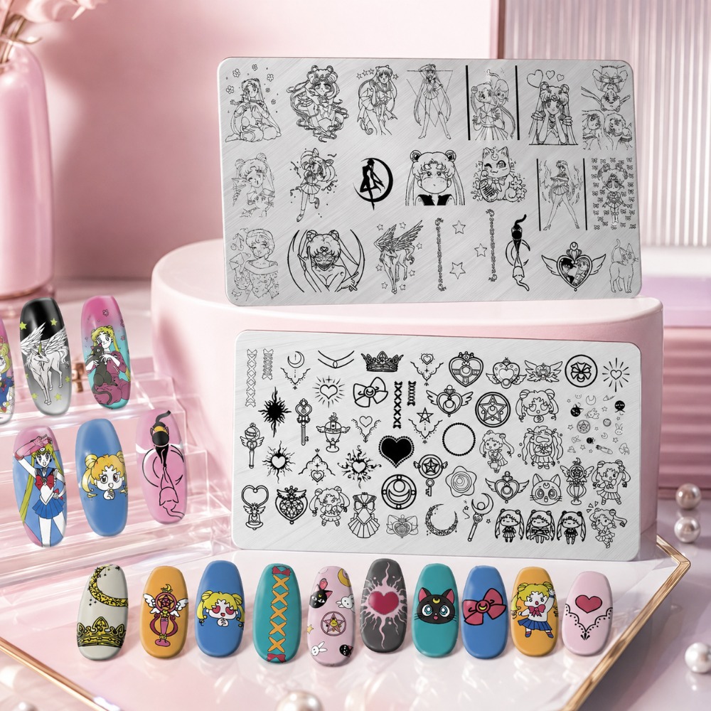 لوحة ختم الأظافر بتصميم سيلور  - مراجعة Nail Art Stamping Kit وسعره