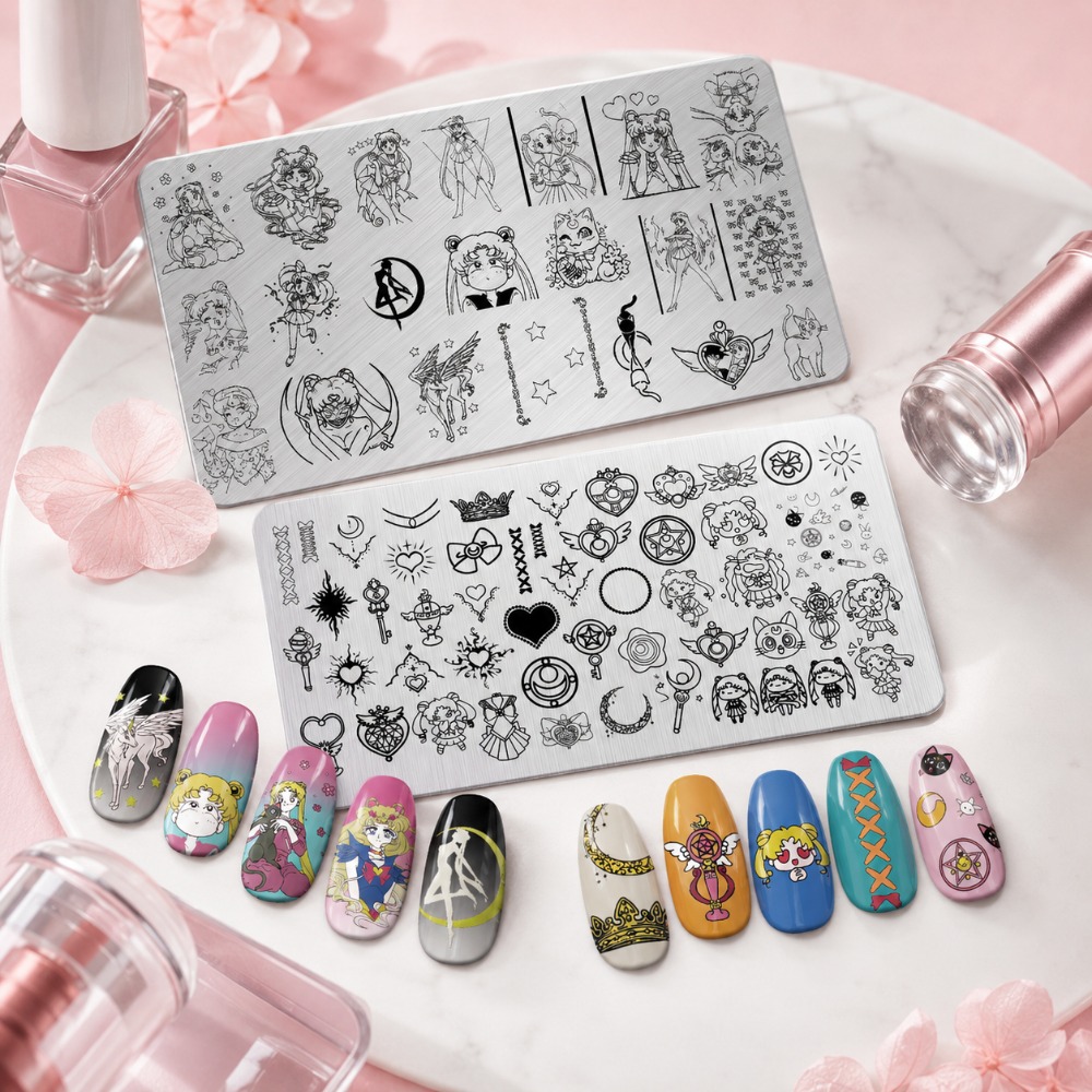 لوحة ختم الأظافر بتصميم سيلور  - مراجعة Nail Art Stamping Kit وسعره