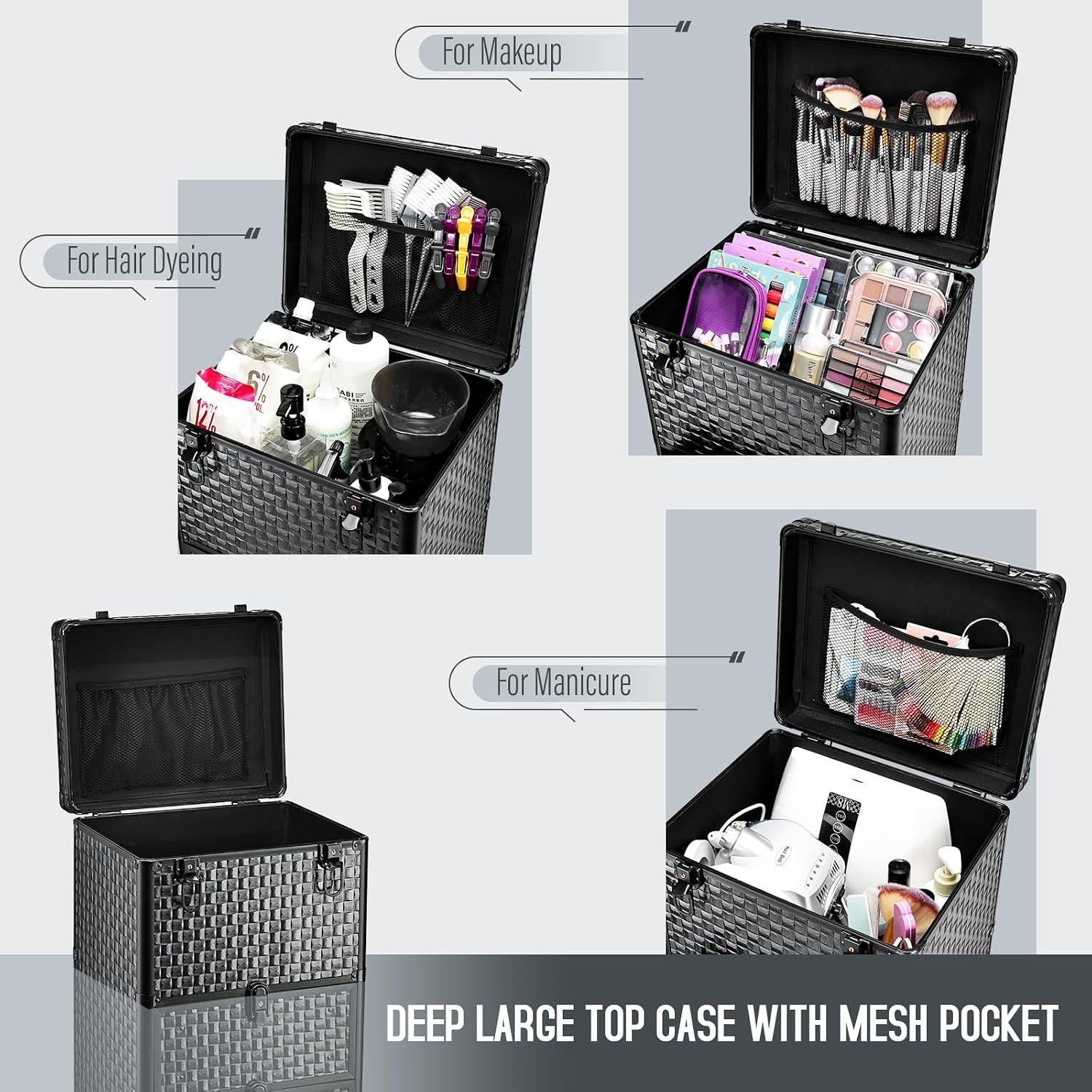 عربة صالون متحركة بثلاثة أدراج - مراجعة Makeup Organizer وسعره