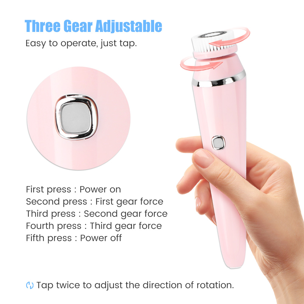 فرشاة تنظيف الوجه الكهربائية 4 - مراجعة Electric Face Cleanser Brush وسعره