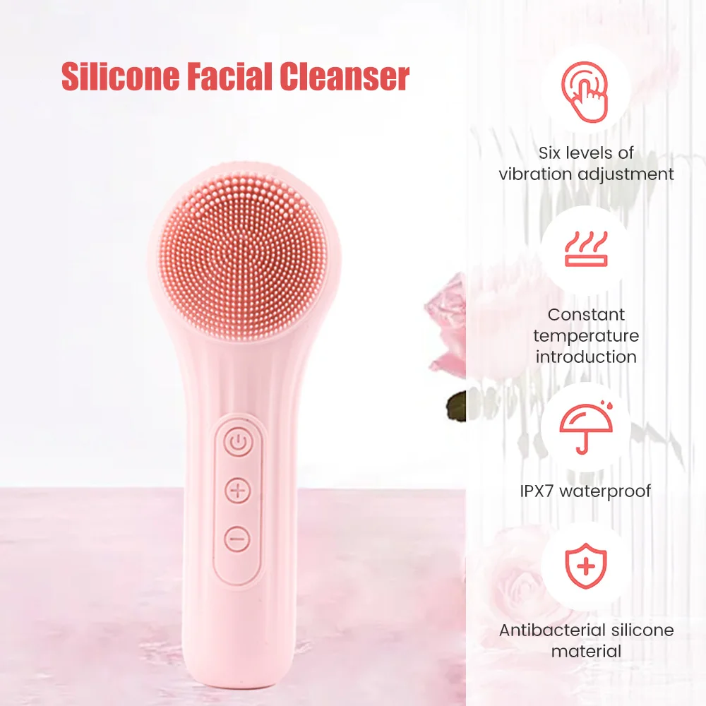 منظف فرشاة وجه سيليكون صوتي ،  - مراجعة Electric Face Cleanser Brush وسعره