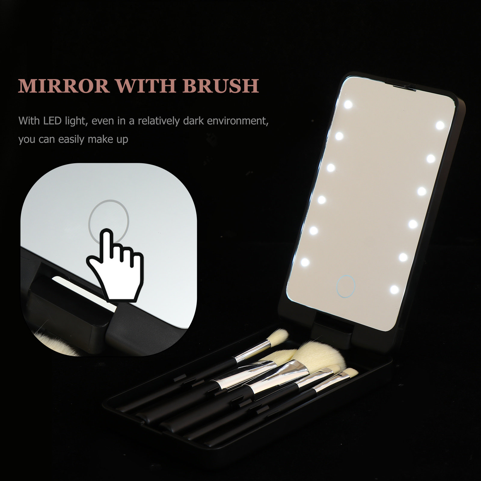 مجموعة مرايا مكياج بإضاءة LED  - مراجعة Beauty Makeup Hd وسعره