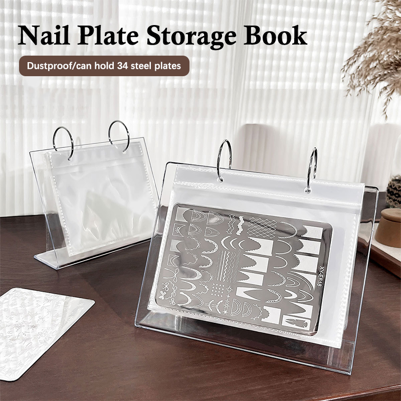 مسمار الفن ختم لوحة حامل كتاب  - مراجعة Nail Art Stamping Kit وسعره