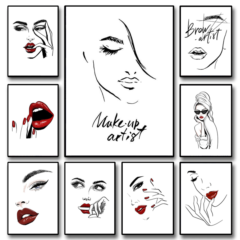 لوحة فنية جدارية عصرية للمكياج - مراجعة Beauty Makeup Hd وسعره