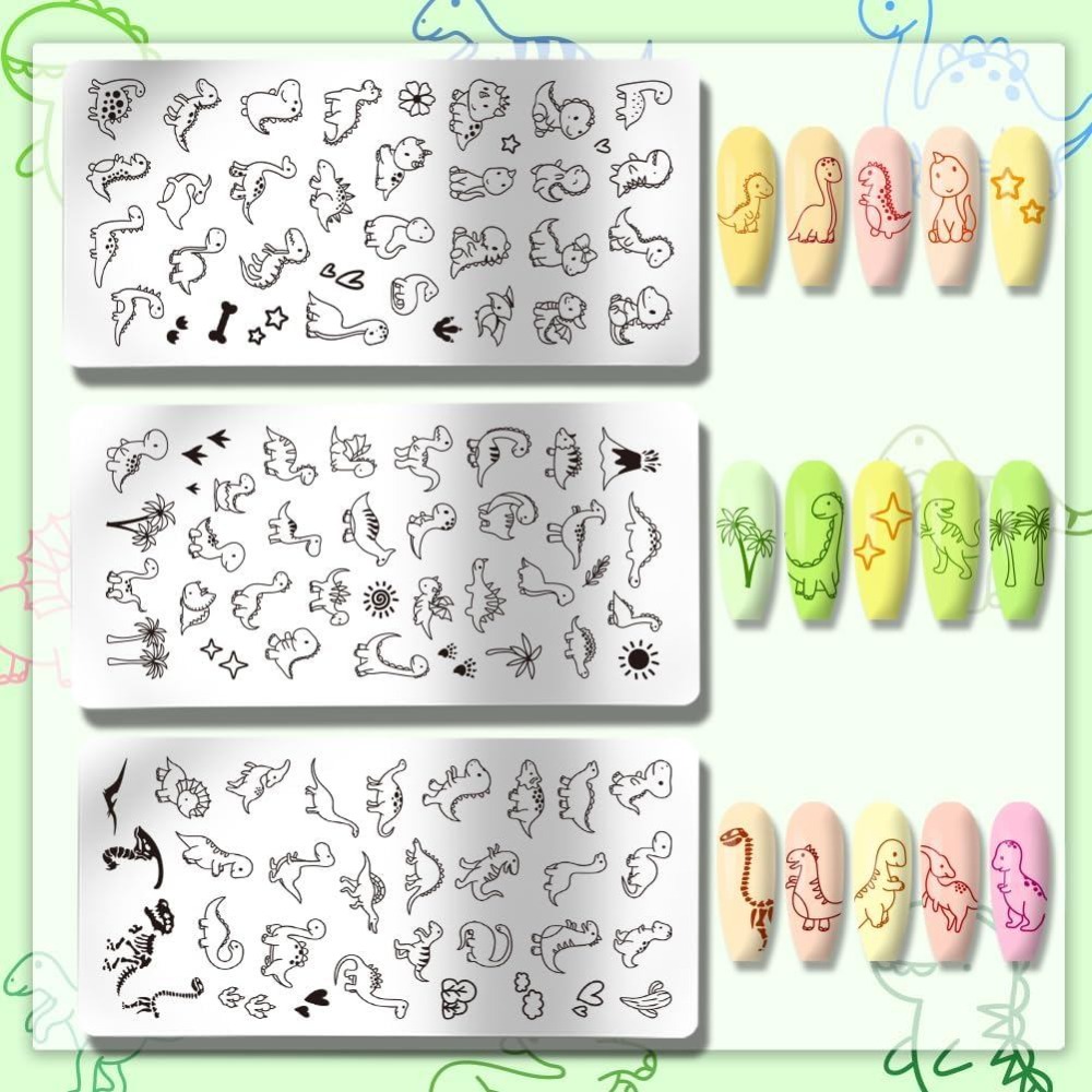 3 قطع من لوحات ختم الأظافر بتص - مراجعة Nail Art Stamping Kit وسعره