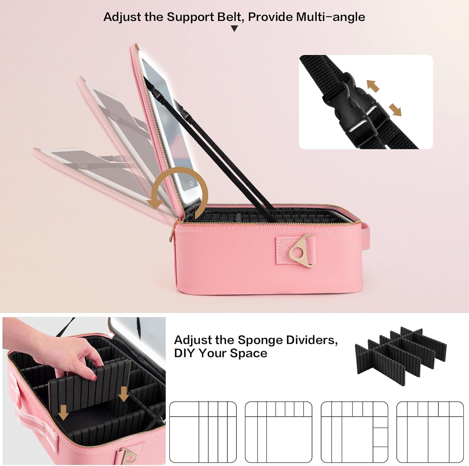 حقيبة مكياج كبيرة السعة 15''×1 - مراجعة Makeup Organizer وسعره